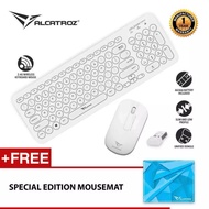 Alcatroz JellyBean A2000 2.4G Wireless Keyboard and Mouse Free Mousemat