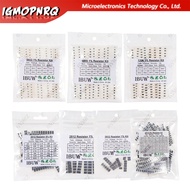 0201 0402 0603 0805 1206 1% 5% SMD Resistor Assorted Kit 1R-1M 10K 100K 1K 100R Resistance Set DIY