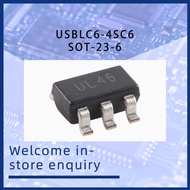 3pcs USBLC6-4SC6 SOT-23-6 Ultra-low Capacitance ESD Protection Chip
