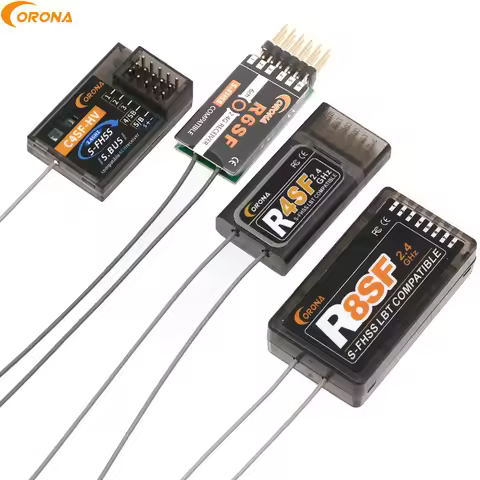 Corona 2.4GHz R4SF R6SF R8SF C4SF-HV S-FHSS/FHSS Compatible Receiver For FUTABA S-FHSS T6 14SG Rc Dr
