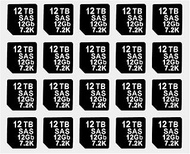 20PCS Capacity Sticker Label for Hard Drive Tray Caddy DXD9H 0DXD9H X7K8W 0X7K8W, Compatible for Del