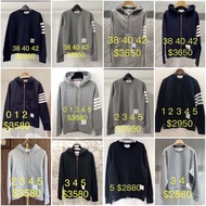 Thom Browne TB  jacket 外套 / sweater 衛衣 男 size 0 1 2 3 4 5 / 女 size 38 40 42  $2880-$3650 (價錢及size 看相