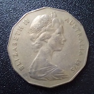 1975 Australia 50 Cents Old Coin#104