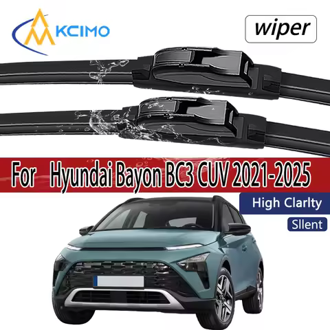 For Hyundai Bayon BC3 CUV 2021-2025 Front Windshield Wiper Blades 2pcs Windscreen Window Accessories