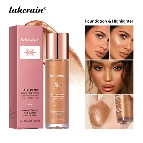2 IN 1 Skincare & Primer Liquid Highlighter Face Contouring Moisturizing Brightening Skin Tone Bronz