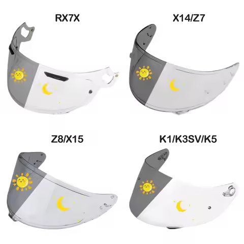 Photochromic Visor FOR SHOEI X14 Z7 RX7X Z8 GT-Air NXR NXR2 K1 K3SV K5 Available Separate Visor Repl