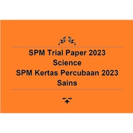 SPM trial paper 2023 Science with answer sheme   /SPM soalan Percubaan 2023 Sains dengan skema