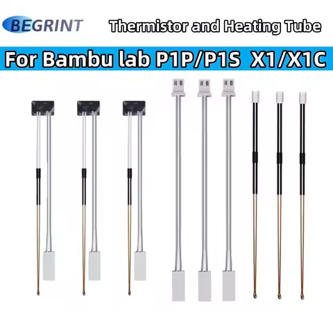 Ceramics Heater Thermistor for Bambu lab BambuLab X1 X1C P1 P1P P1S Combo 24v 48w Heating block 3D P