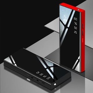 ใหม่ขนาดใหญ่-ความจุ 10000 mAh power bank แบบพกพา power bank iPhone14 Huawei oppo Samsung vivo universal power bank ขนาดใหญ่-ความจุ power bank Red 100000 mAh