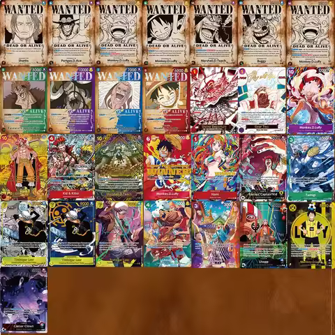 One Piece TCG OPCG English OP13 Character Card Wanted Poster Buggy Luffy Ace Shanks Foil Card Anime 