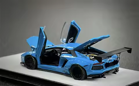 PGM 1:64 LBWK LP700-4 BB Blue Alloy Vehicle Collectible Car Model