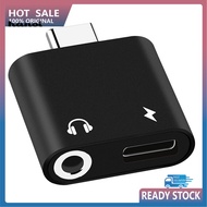 HAN_ Mini Type-C Adapter USB31 2 in 1 USB C to 35mm Type C Cable Converter for Phones