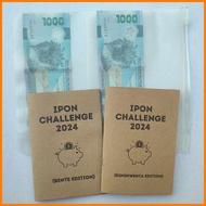 ◎ ◱ 🅷 Ipon Challenge 2025 Chinkee Tan Card 5 10 20 Booklet with Pouch Bill Alkansya Peso Sense Min