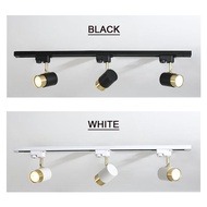 LED Wall Lamp track GU10 bulb Retro Country Loft Style Lamps Industrial Vintage Iron for Bar Cafe Cl