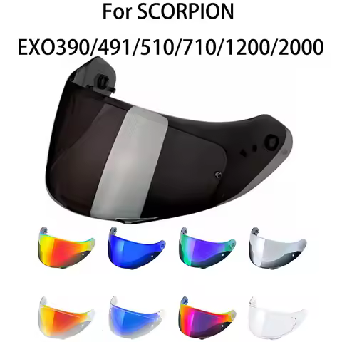 For Scorpion EXO 491 / 510 / 710 / 1200 / 2000 390 410 Air Helmet Visor Face Motorcycle Helmet Shiel