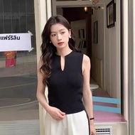 แฟชั่นภาษาฝรั่งเศสคําถักเสื้อกั๊กผู้หญิงฤดูร้อนOuterwear VคอPulloverเสื้อกั๊กCool Texture Mail Order