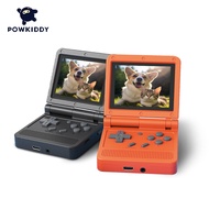 Powkiddy Red V90 Flip Handheld game console 3-inch IPS Screen PS1 Game Boy