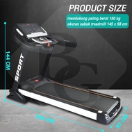 HTD Sport Premium Treadmill Electric Hidrolik With Power 5.0 Hp Treatmill Gym Fitness Model MT5800