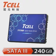 TCELL 冠元- TT750 240GB SSD 2.5吋固態硬碟3D TLC(讀：550M/寫：480M)