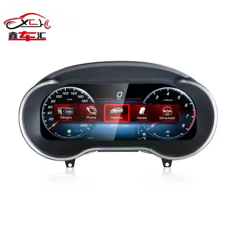 NaviHua 12.3''Instrument Cluster Digital Speedometer LCD Dashboard For Mercedes Benz GLC/C-Class W20