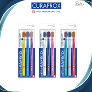 Curaden Curaprox CS5460 Trio Pack – Soft Ultra-Fine Bristle Dental Toothbrush for Plaque Removal & G