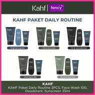 KAHF Daily Routine Package 3PCS | Face Wash 100 Deodorant/ Sunscreen/ Suitable for Daily Use Kahf Fa