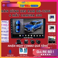 Android DVD Screen X8S Pro 360 Degree Maximum Camrealtech Ram 8G Rom 128G For All Car Models