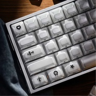 X XVX Crystal Jelly 2.0 White PC Thick Keycap MDA Side Engraving Mechanical Keyboard Cap EZ63 Night 