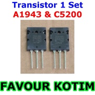 TR TRANSISTOR C5200 C 5200 AND A1943 a 1943 ORIGINAL TOSHIBA FVKOTIM