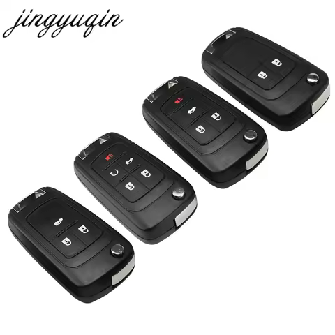 jingyuqin 20pcs/lot 2/3 BTN For Opel Insignia Astra J Zafira C Mokka Flip Fob Key Shell Case Remote 