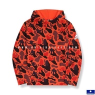 ADD X NRD Camouflage Champ Hoodie - Power Red - Power Red, L