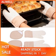 aliwell Yosoo Health Gear Kitchen Oven Mitts Gloves Cooking and Pot Holders Set with 2 Potholders He