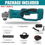 100 mm 688vf Cordless Brushless Electric Angle Grinder DIY Woodworking Tool for 18V Battery 1580W