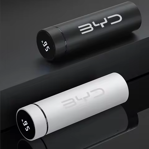 Car 500ml Intelligent Temperature Display Insulating Cup For BYD Atto 3 Tang F3 E6 Yuan Plus Song Ma