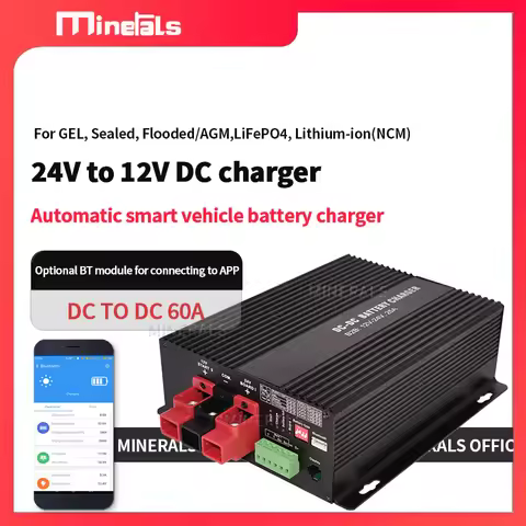 24V to 12V DC 60A charger Battery charger Suitable for RV steamship DC charger 24v Voltage booster