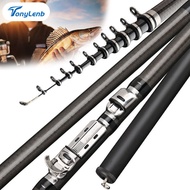 เบ็ดตกปลาถูกๆ2.7M/3.6M/4.5M/5.4M/6.3M น้ำทั้งหมดประเภทเบ็ดตกปลาคาร์บอนร็อคเบ็ดตกปลา คันเบ็ดเวท10 20 