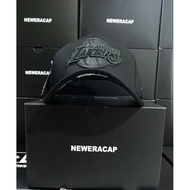 Lakers Black on Black 9Forty A Frame/ Premium Hat/