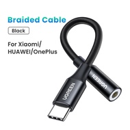 UGREEN 10cm USB Type C to 3.5 Adapter Phone Accessories USB C to 3.5mm Headphone Adapter Audio Cable