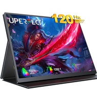 UPERFECT [Local delivery]   2K  120HZ Portable Monitor 16 Inch QHD Mobile Display  100% sRGB Color Gamut IPS LCD Screen With USB Type-C 3.1 Standard HDMI Matte Screen FreeSync Eyecare USB C   2560X1600 Included Smart Case