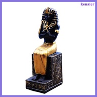 kenaier Models Ornament Egyptian Pharaoh Decor Coffe Table Desktop Decorate Sculpture Figure Collectible Figurine Sand Ancient