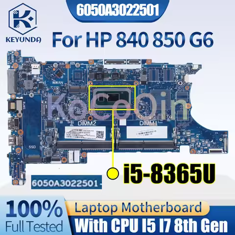 6050A3022501 HP 840 G6 850 G6 15u HSN-I24C Notebook Mainboard L62781-001 L62761-601 L62760-601 L6275
