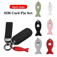 JDHJYSH Phone Use Tools Anti-Lost Sim Card Remover Mobile Phone Phone Key Tool Card Pin Ejecting Sim Card Tray Ejector Eject Pin Sim Card Pin Tray with Case