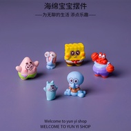 6PCS Sponge Bob and Friends Family 3D Resin Charms for DIY(13-57)