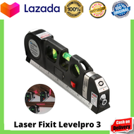 [BISA COD] PROMO LASER FIXIT LEVELPRO3 PENGGARIS LASER WATERPASS METERAN LASER MANUAL 250CM FIXIT LA