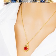 916gold micro-inlaid zircon love pendant 916gold tourmaline crystal pendant in stock