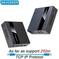 NEW 2023 Navceker HDMI KVM Extender Over IP RJ45 Ethernet Network KVM Extender USB HDMI 250M Over UT