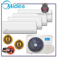 MIDEA System 4 AE PRO Inverter Aircon R32-4ticks [MAE4M-28 / MSEID-09x3 + MSEID-18] ✔✔✔✔