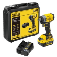 STANLEY บล็อคกระแทกไร้สาย ไร้แปรงถ่าน 1/2 นิ้ว 280Nm พร้อมแบตเตอรี่ 4.0Ah รุ่น SBW910M1K-B1