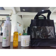 MATRIX FIBERSTRONG SHAMPOO & EXQUISITE OIL HAIR MASK & BIOLAGE SMOOTH PROOF (for frizzy hair) 1SET F