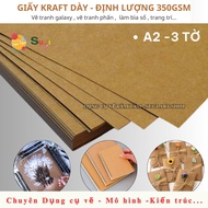 [ TAM TAM ] A2 Kraft Paper - 350gsm thick - 2-sided Kraft - 350gsm thick cut paper
